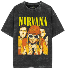 Nirvana Acid Wash Oversized Tee